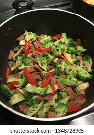 Beef Brocolli In A Pan