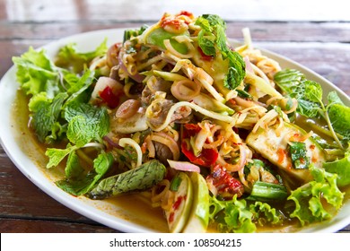 beef and chili salad delicious thai food - Shutterstock ID 108504215