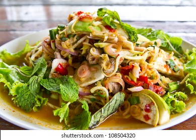 beef and chili salad delicious thai food - Shutterstock ID 108504320