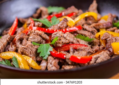 Beef Fajitas And Bell Peppers