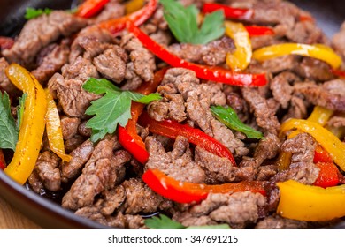 Beef Fajitas And Bell Peppers