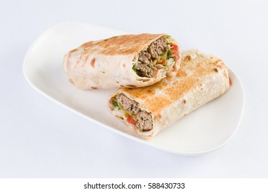 Beef Kafta Kabab Pita Sandwich Mediterranean Stock Photo (Edit Now ...