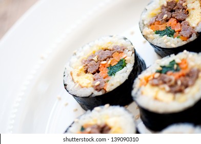 Beef Kimbap Korean Cuisine Kimbap Stock Photo 139090310 | Shutterstock