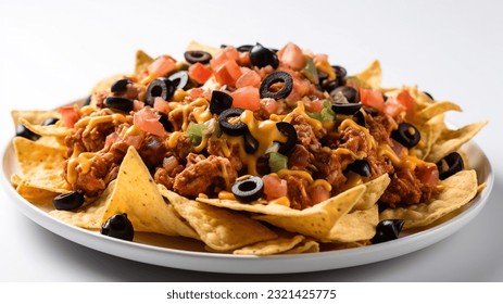 Beef nachos with multiple toppings - Powered by Shutterstock