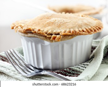 Beef Pot Pie Closeup