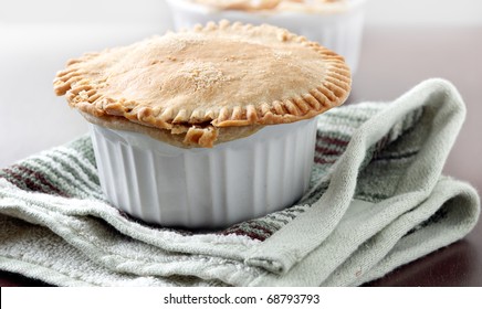 Beef Pot Pie Closeup