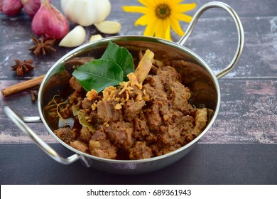 Beef Rendang, spicy meat dish originated from Indonesia