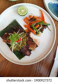 Beef Rib With Sambal Hijau Served With Pecal