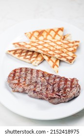 Beef Steak With Grilled Pita Bread