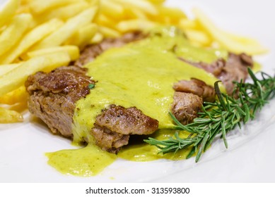 Beef Steak Mustard Sauce