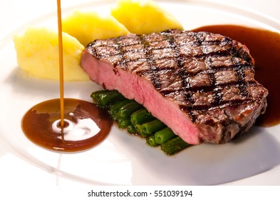 Beef Steak With Sauce