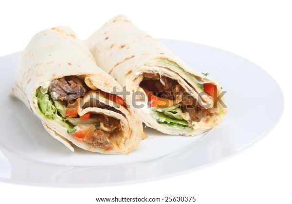 Beef Steak Tortilla Wrap Stock Photo 25630375 | Shutterstock