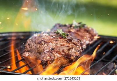 Beef steaks on grill - Powered by Shutterstock