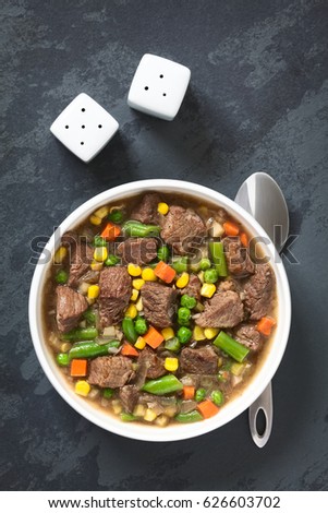 Similar – Beef Stew or Soup with Vegetables