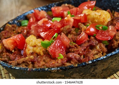 Beef  Taco Cauliflower Rice Mexican Casserole, Taco Meat Thanks To Its Ground Texture And Spices.