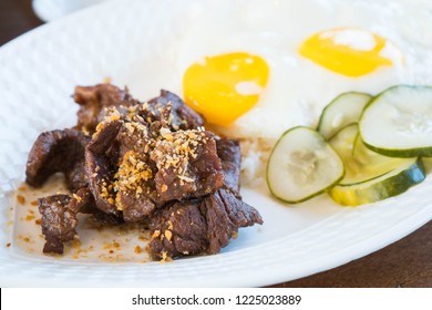 Beef Tapa With Rice And Egg