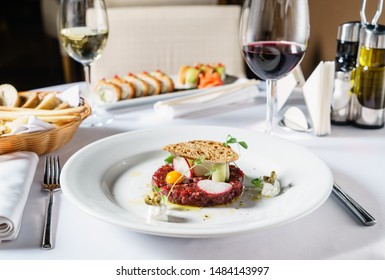 Beef Tartar With Egg And Wine