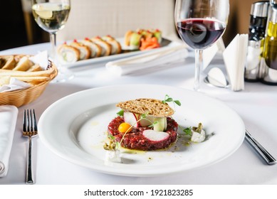 Beef Tartar With Egg And Wine