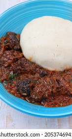 Beef TripeMatumbo Kenyan Food Served With Ugali 