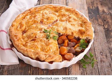 beef and vegetable pie