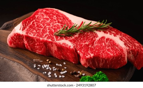 Beef, Wagyu Beef, Lean Meat, Raw Meat, Fresh Meat.