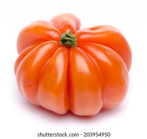 Beefsteak Tomato, Isolated On White