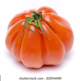 Beefsteak Tomato, Isolated On White