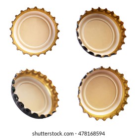 Beer Bottle Cap, Isolated On White