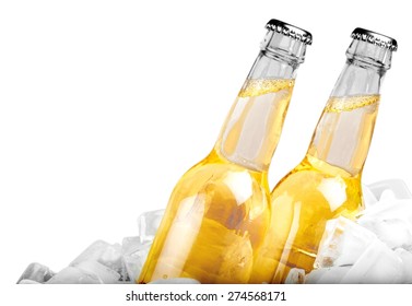 Beer, Beer Bottle, Ice.