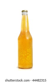 Beer bottle isolated on a white background