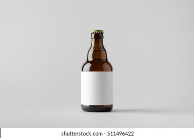 Beer Bottle Mock-Up - Blank Label