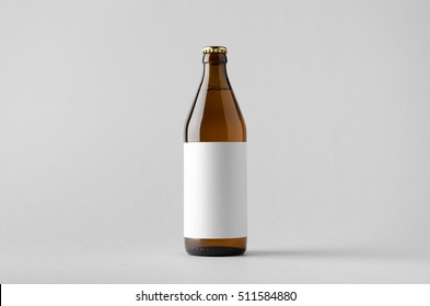 Beer Bottle Mock-Up - Blank Label