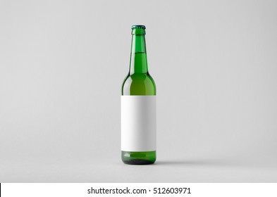 Beer Bottle Mock-Up - Blank Label