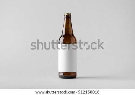 Beer Bottle Mock-Up - Blank Label