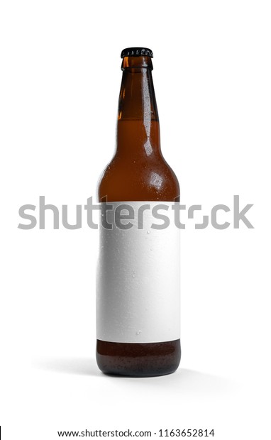 Download Beer Bottle Mockup Brown Glass Blank Stock Photo Edit Now 1163652814