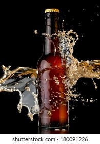 Beer Bottle Splash