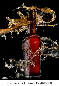 Beer Bottle Splash