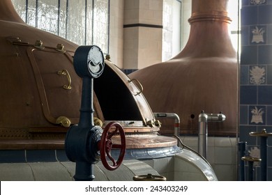 Beer brewery. Traditional way of making a beer. - Powered by Shutterstock