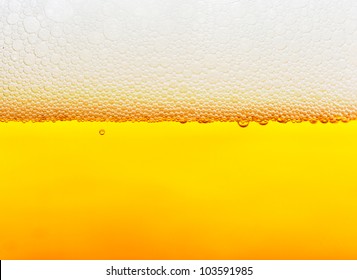 Beer Bubbles Close Up