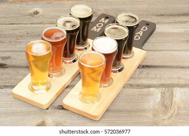 Beer Flight Glasses And Paddles For Mom And Dad For Father's Day