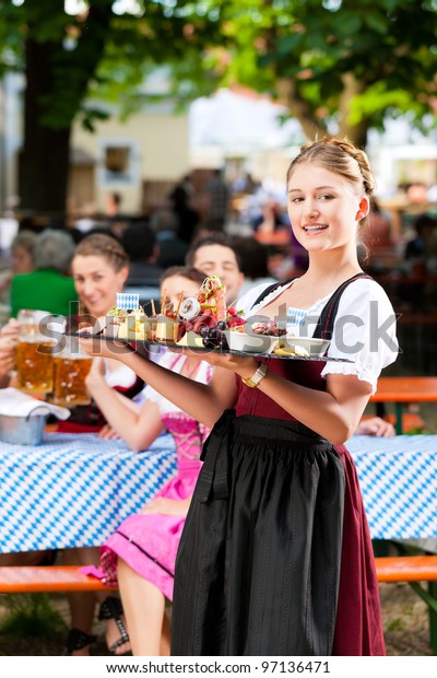 Beer Garden Restaurant Bavaria Germany Beer Stock Photo Edit Now