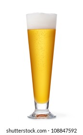 Beer Glass On A White Background