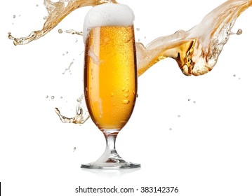 Beer glass splash - Powered by Shutterstock