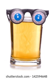 Beer Goggles On A White Background