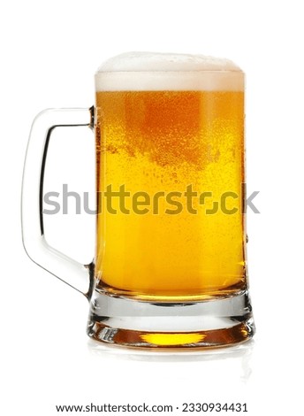 Beer mug. Isolated on white background