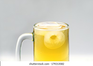 Beer In The Beer Mug, Only The Top Half