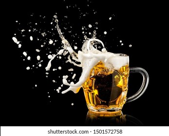 Beer mug splash, close up - Powered by Shutterstock