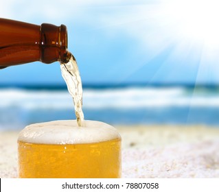 Beer On A Beach