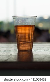 Beer In Plastic Cup 