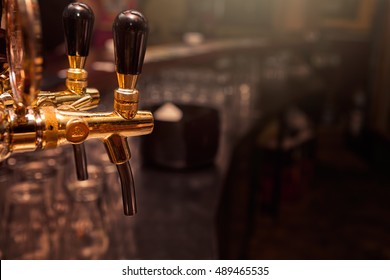 Beer Tap From Bar Counter